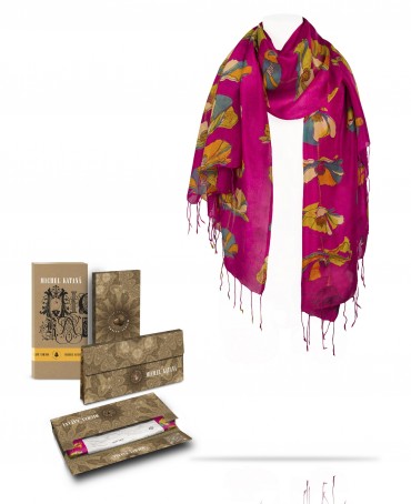 Палантин Женский S23-TULIP/FUCHSIA